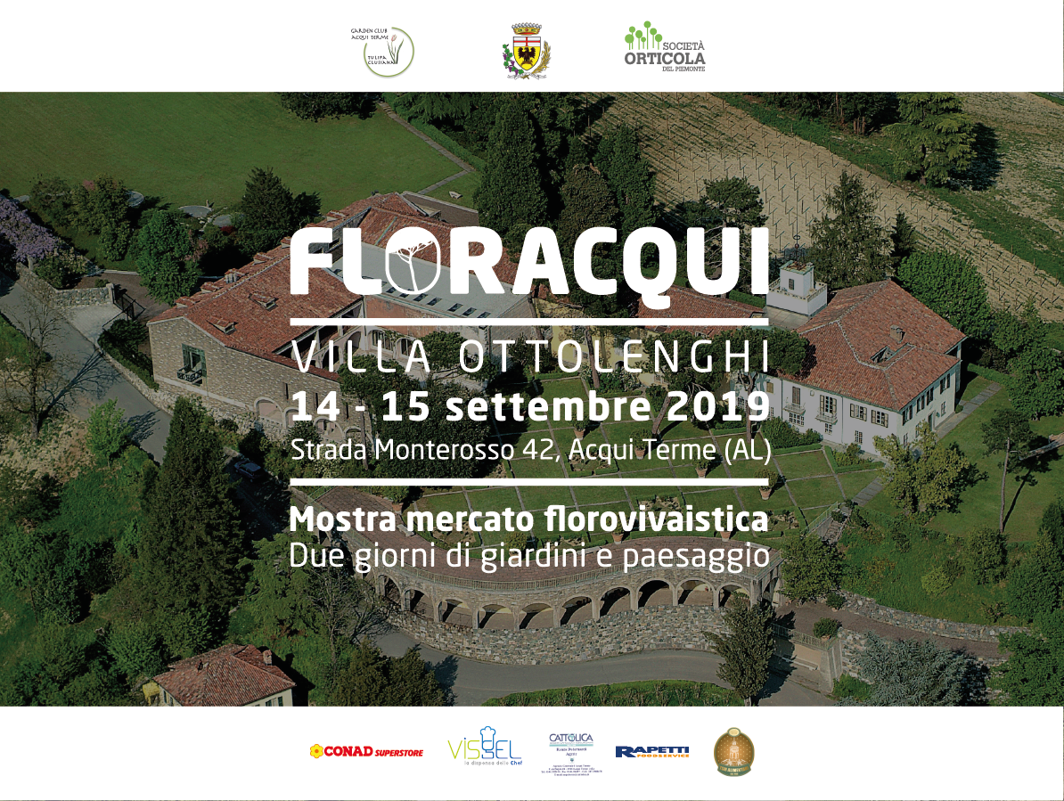 Floracqui 2019 // 14 – 15 settembre  // Acqui Terme